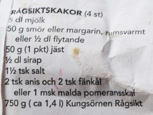 Här är receptet direkt från mjölpåsen